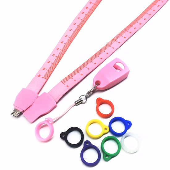 Wholesale Price New Promotion Gift USB Lanyard Neck Strap Charger Cable Lanyards Type C 3 In1 Data Cable for Phone