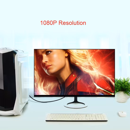 Mini Display Port Male to Male Dp Cable 1080P High Resolution Cable for Computer Monitor